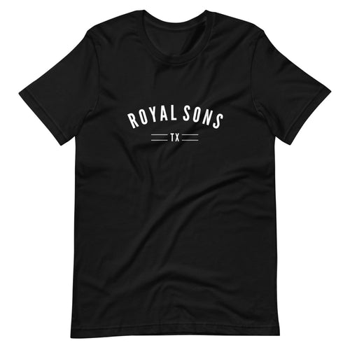 Royal Sons - Arched Logo White -  Short-Sleeve Unisex T-Shirt